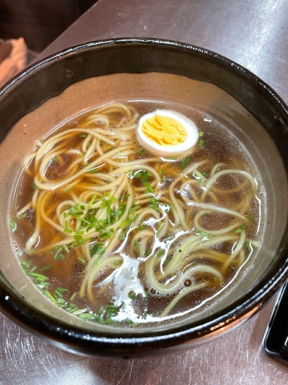 簡単☆茹で卵入り辛ラーメン