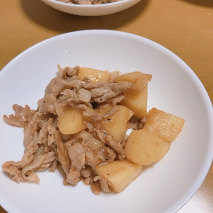 豚肉とじゃがいもの甘辛しょうが炒め