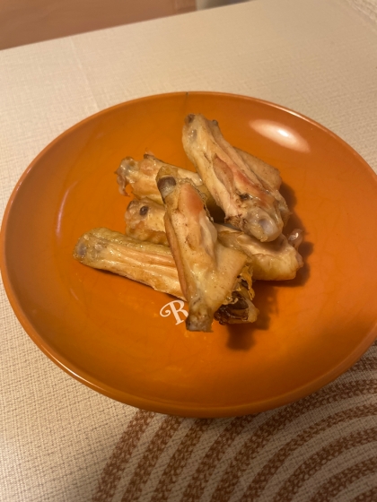 オーブンで　鶏手羽中の塩焼き