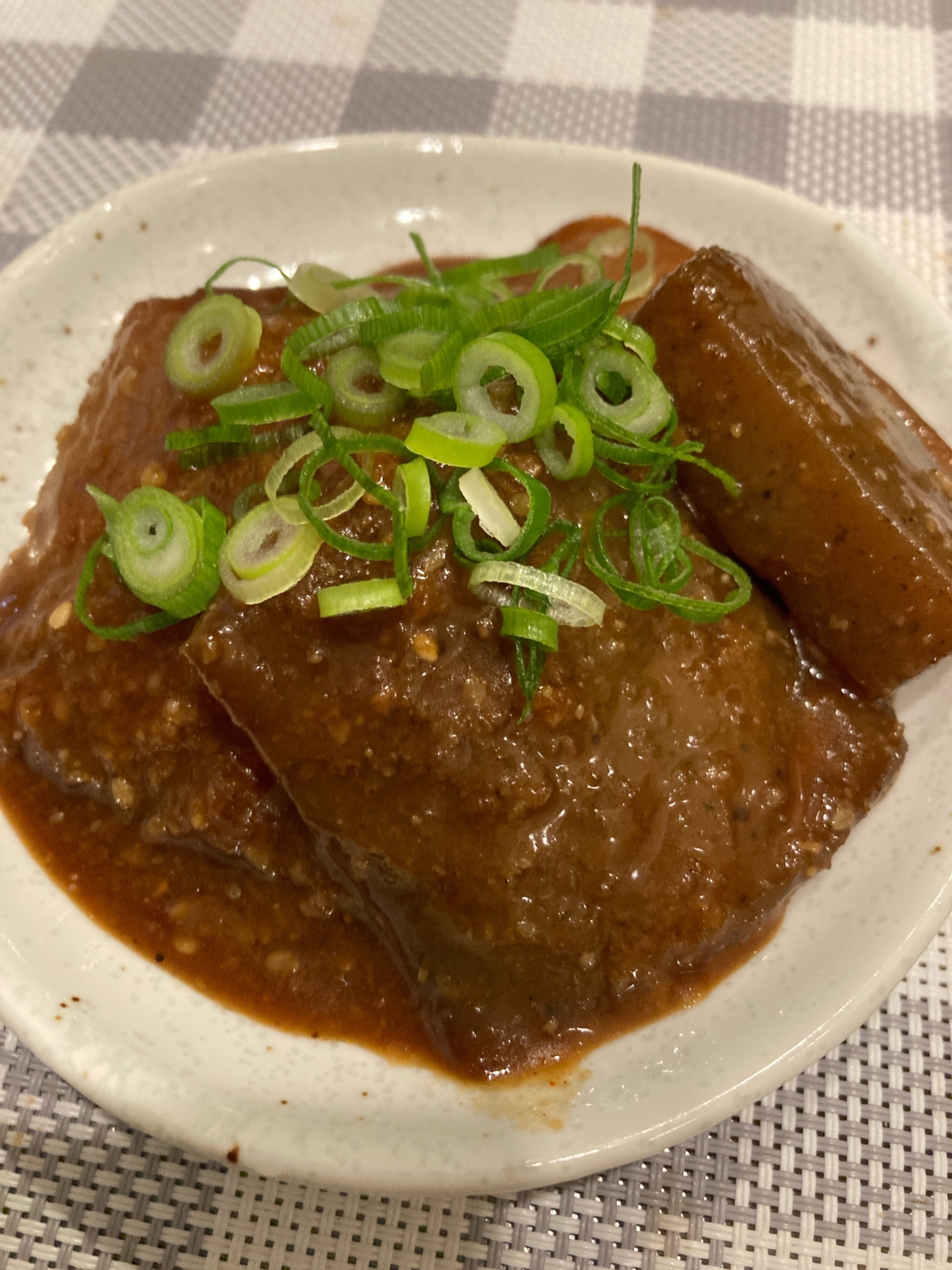 こんにゃくの焼肉のたれ炒め