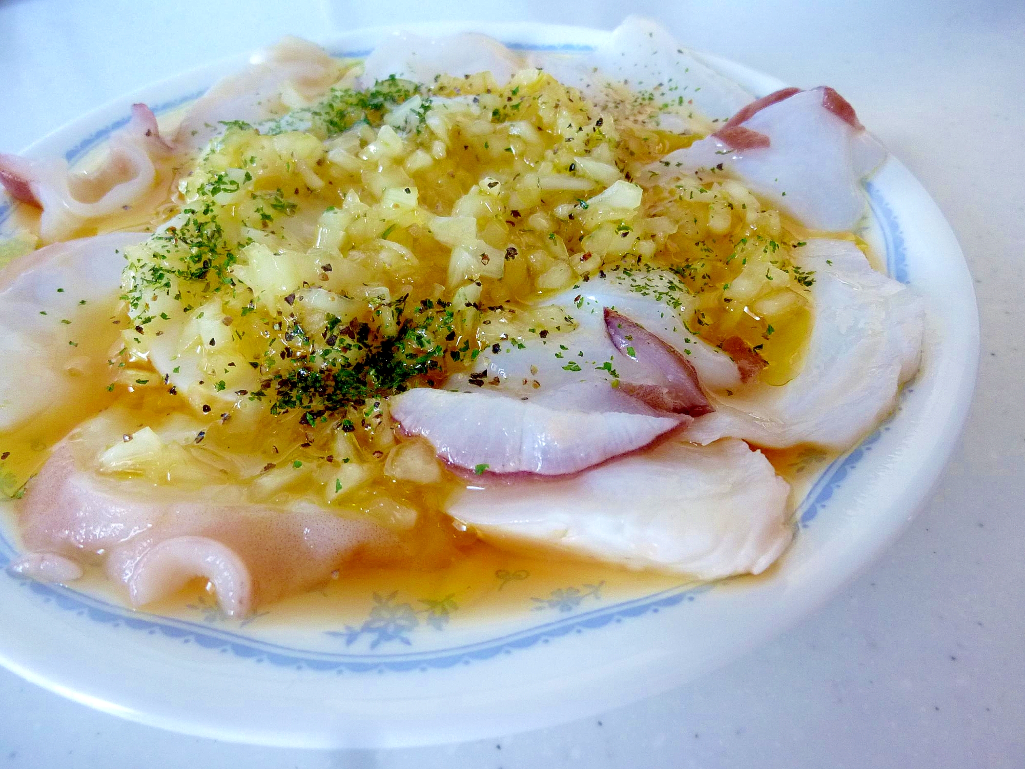 玉ねぎとタコのカルパッチョ レシピ 作り方 By げんきノンタン 楽天レシピ 玉ねぎとタコのカルパッチョ レシピ 作り方 By げんきノンタン 楽天レシピ