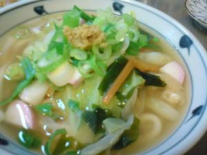 寒い冬に。野菜のあんかけうどん