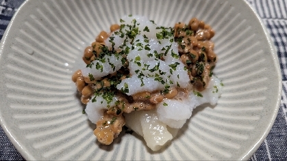 小腹が空いたら❣️レンチン餅の納豆大根みぞれ和え