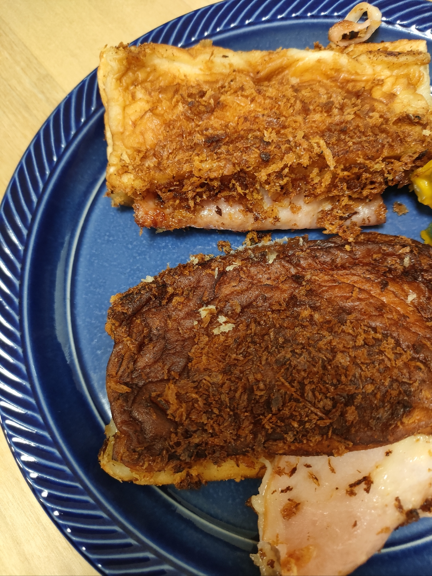 はんぺんで★ハムチーズ挟み焼き