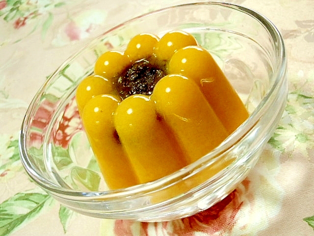 ❤あんこと生姜とオレンジジュースの寒天❤