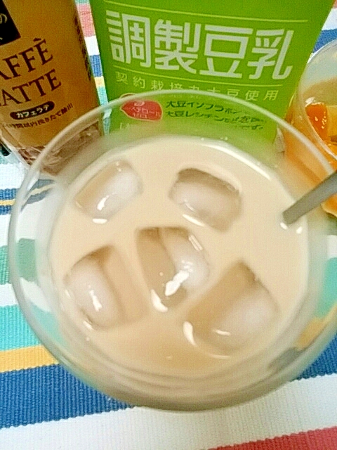 アイス☆みかんソイカフェラテ♪