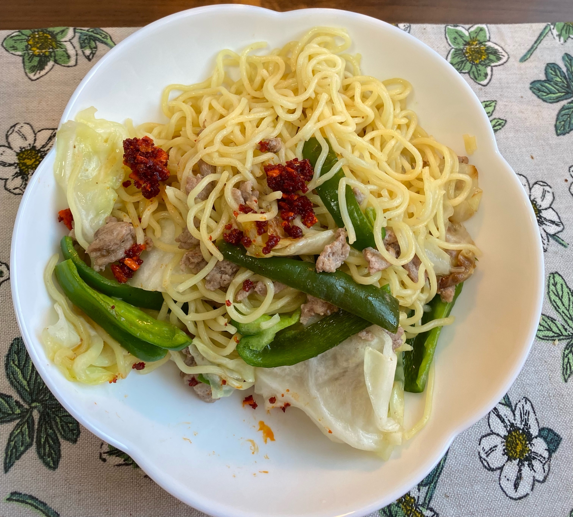 ラー油焼きそば