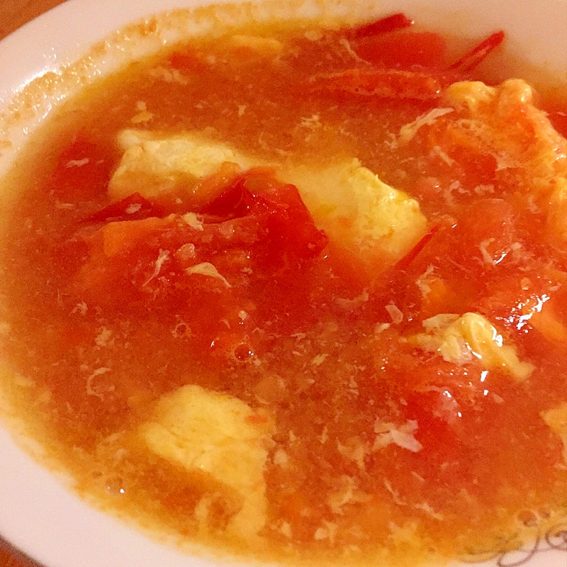 トマトと玉子のスープ♪