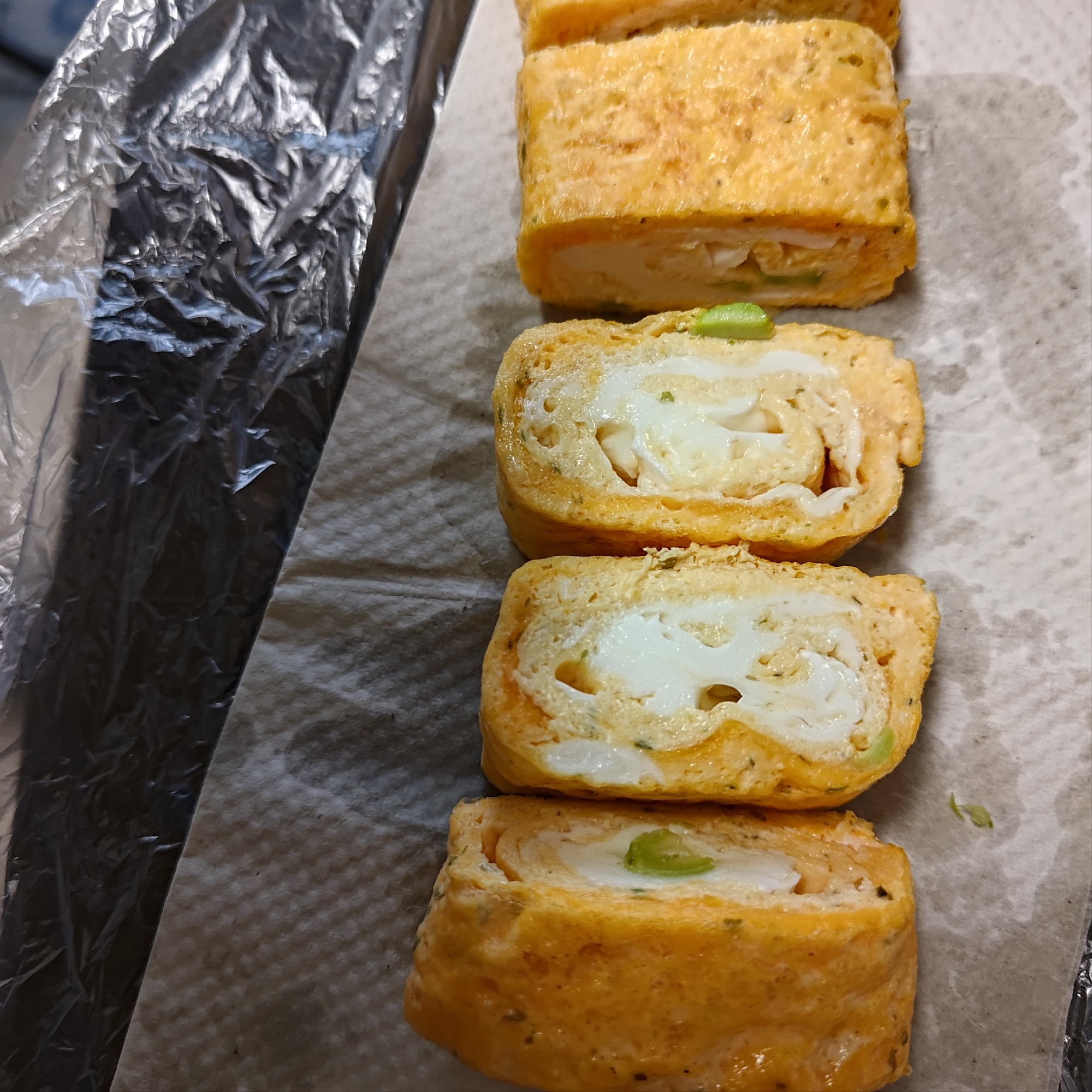 枝豆入れた玉子焼き