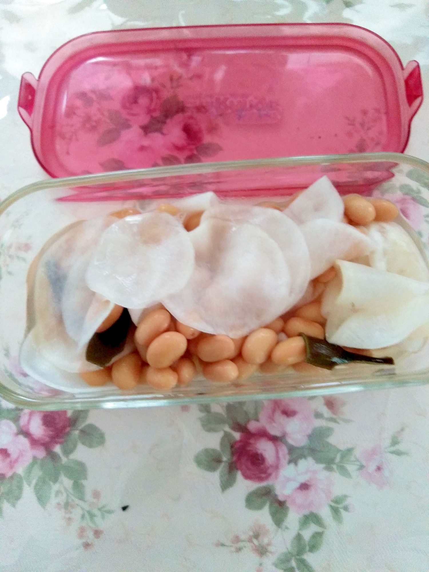つくりおき！かぶと水大豆の酢の物