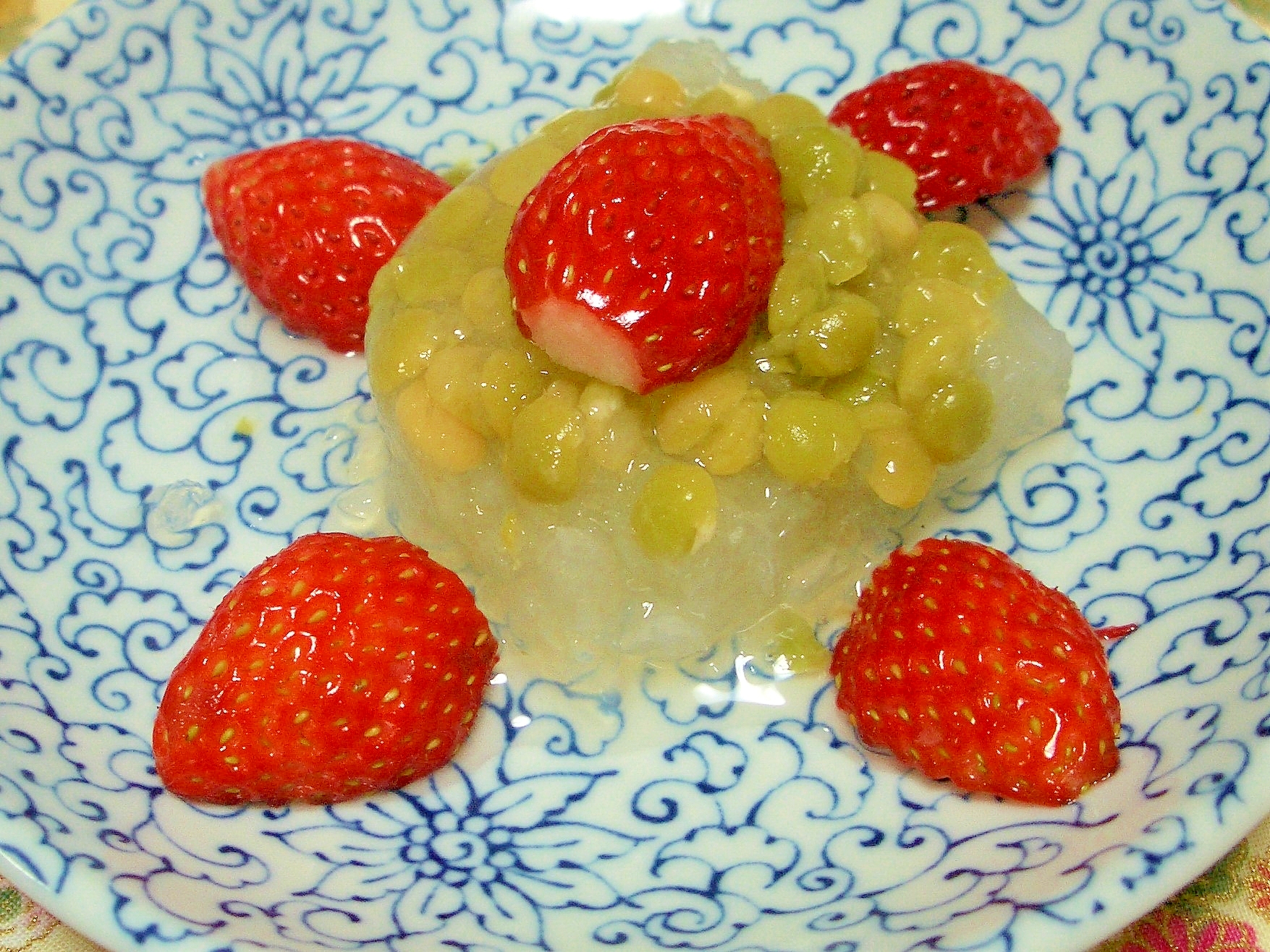 緑豆のゼリー いちご レシピ 作り方 By Coffeelake 楽天レシピ