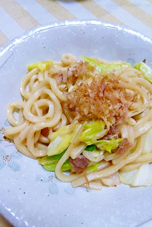 あっさり～しょう油味の焼きうどん