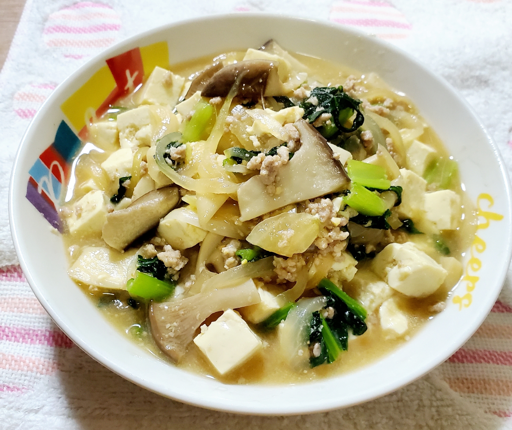 豆腐と野菜の味噌炒め