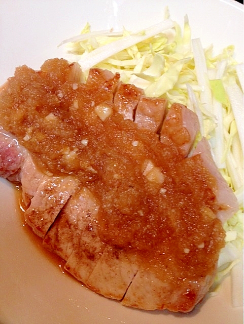 【糖質制限】めちゃうまポークソテー大根おろしソース