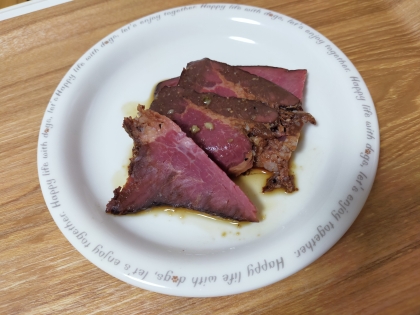 やっぱりローストビーフにワサビは合いますね。
おいしかったです!