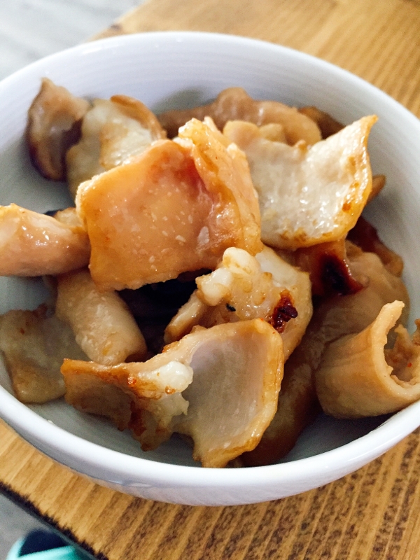 ホルモンの醤油炒め