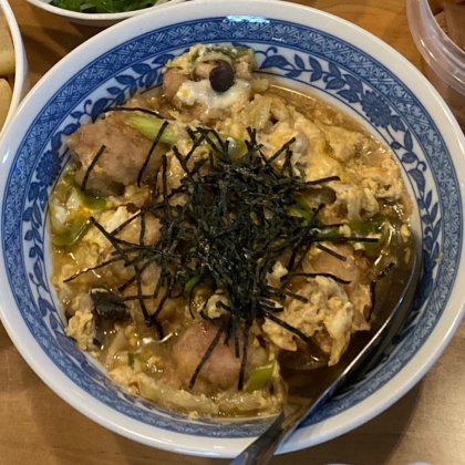 から揚げリメイク！親子丼♪
