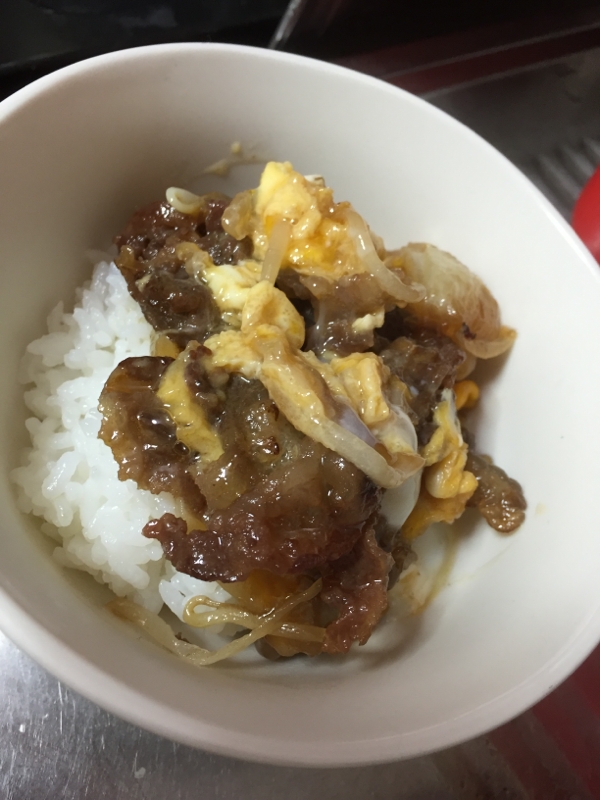 玉ねぎ&もやしのミニ牛丼