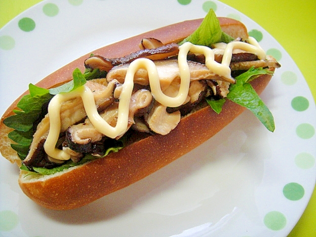 椎茸と大葉の和風サンドイッチ