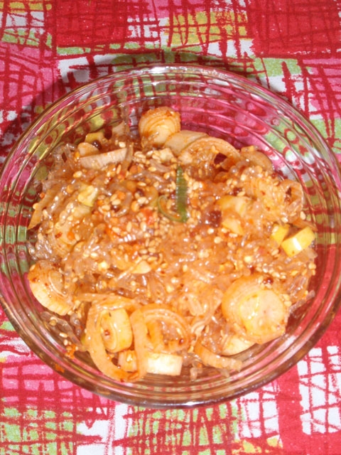 海藻麺のナムル