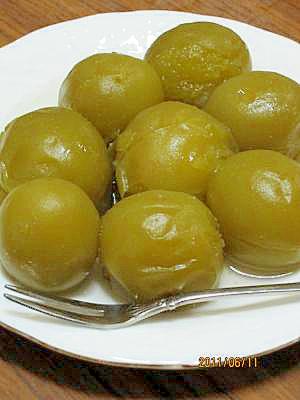 梅の甘露煮 (我が家の味)