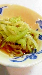 めんつゆで作るセロリのおひたし
