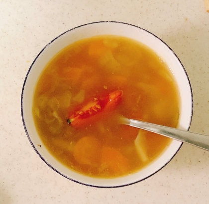 ズッキーニのトマトスープ