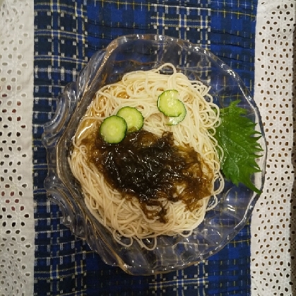 もずく＊素麺でつるつるランチ♪