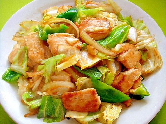 焼肉のタレと味噌で キャベツと鶏むね肉の炒め物 レシピ 作り方 By Mint74 楽天レシピ