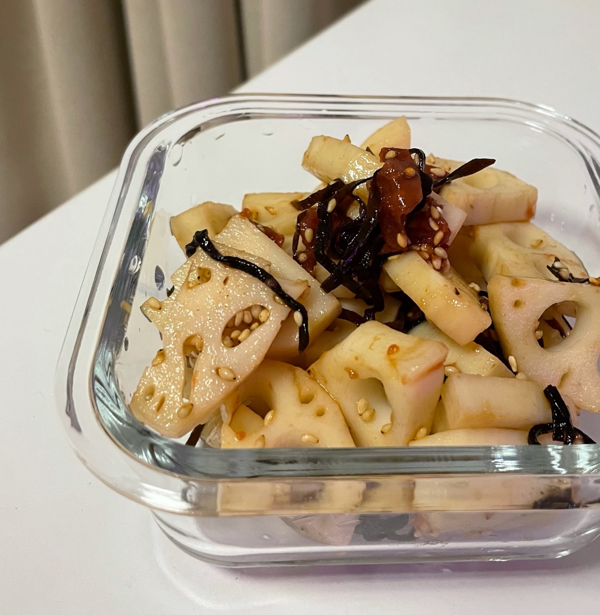 れんこんの梅肉和え