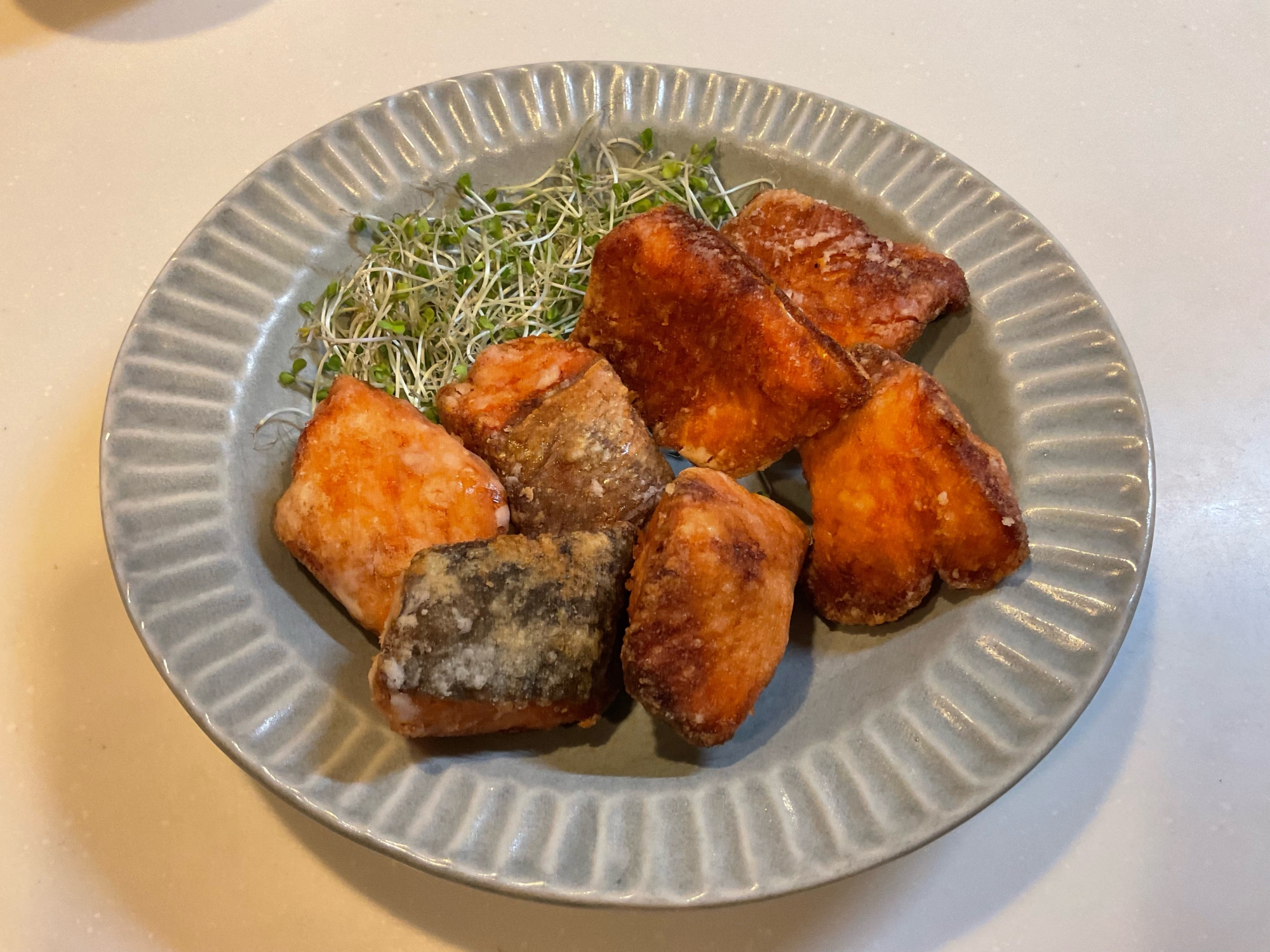 旬の魚を食べましょう！秋鮭の竜田揚げ！