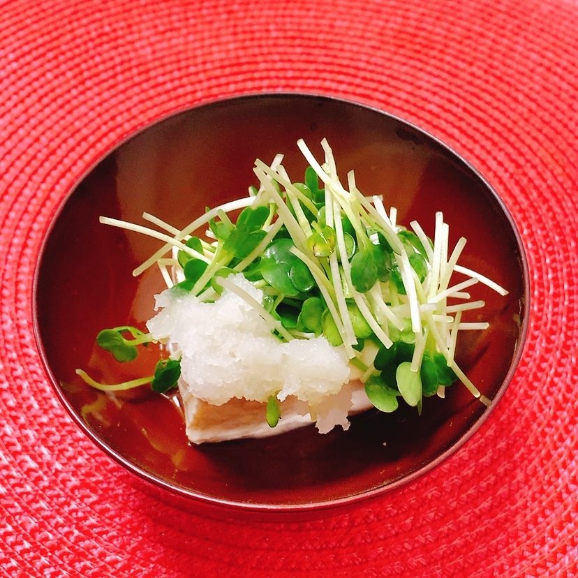 貝割れ大根＋大根おろし♪冷奴