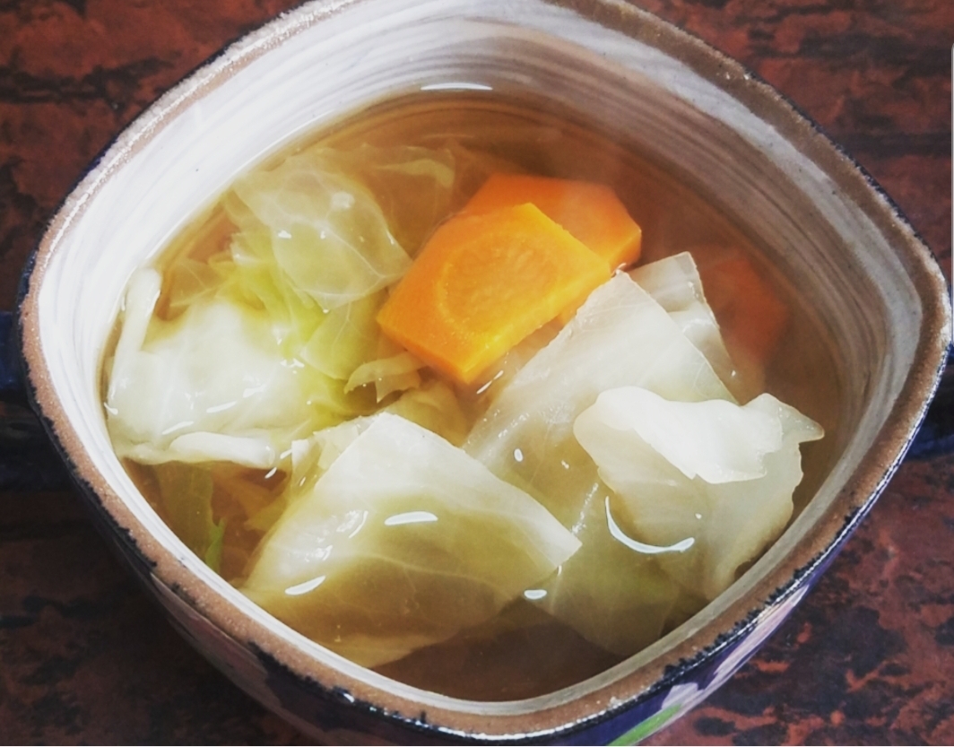 めんつゆで！簡単！野菜スープ