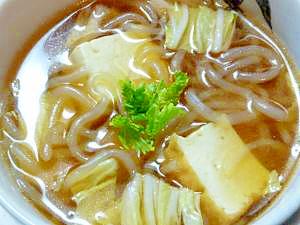 ♫ツルツル♪♬♪「白滝と厚揚げの中華スープ」