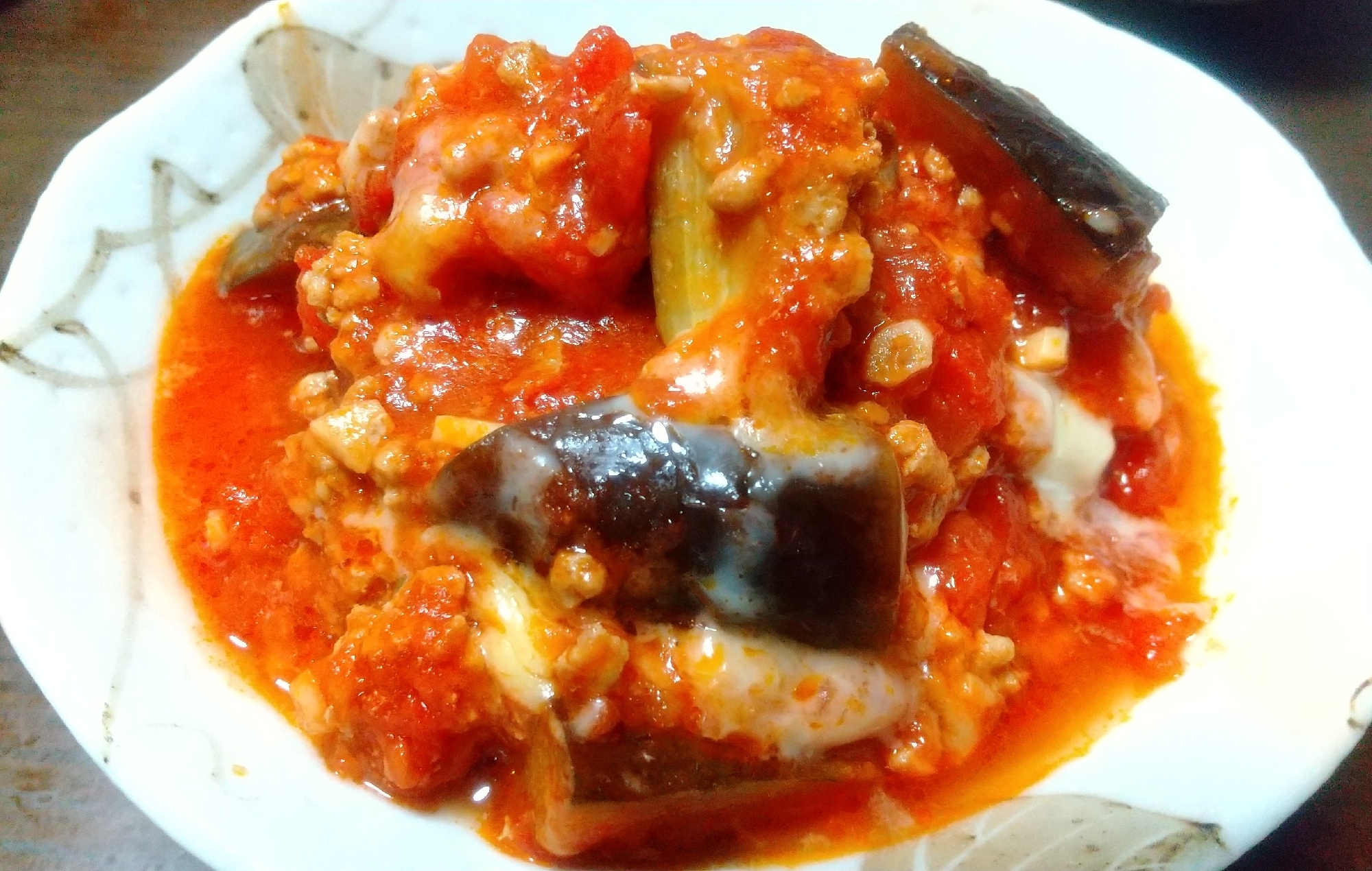 定番!なすとミンチのトマト煮