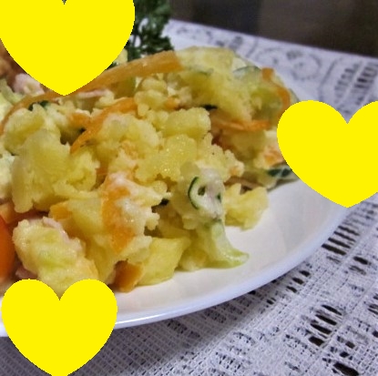hamupi-ti-zu様、ポテトサラダを作りました♪
とっても美味しかったです♪♪レシピ、ありがとうございます！！
今日も良き１日をお過ごしくださいませ☆☆☆
