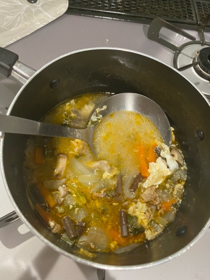 電気圧力鍋でユッケジャンスープ＊野菜たっぷり！