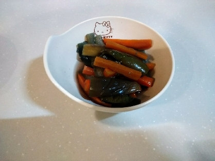 なすとにんじんの煮びたし