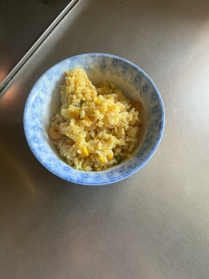 フライパン de シーフードパエリア