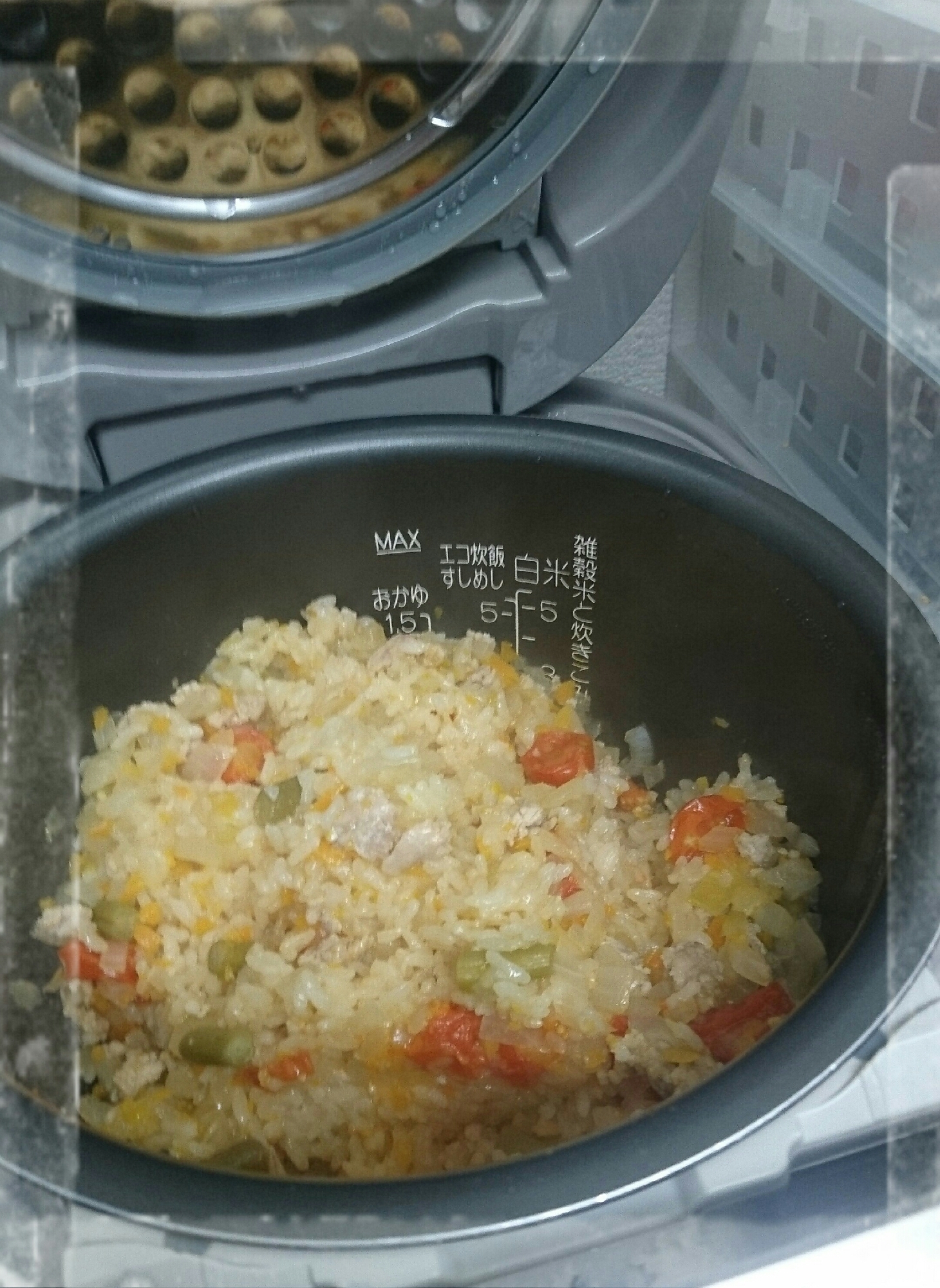 炊飯器でトマトライス☆お子様にも♪