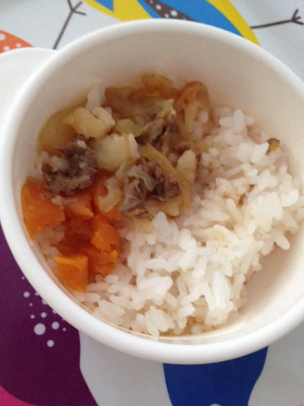 離乳食 ケチャップでハヤシライス風 レシピ 作り方 By かなぶん 楽天レシピ