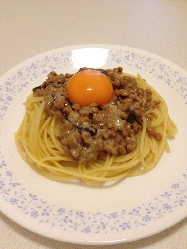 納豆のうまうまパスタ*