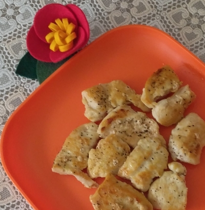 鶏むね肉のペッパー醤油焼き