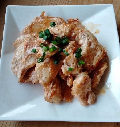 お弁当にも おすすめ！鶏むね肉のオーロラソースあえ