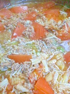 トマトとえのきのスープ