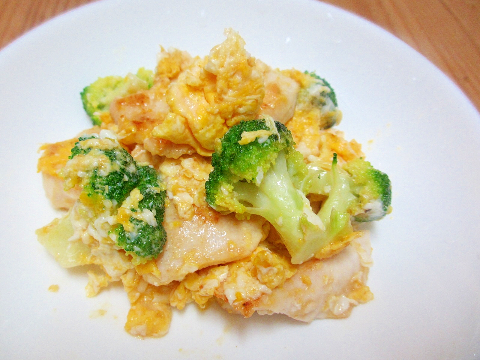 むね肉とブロッコリーの卵マヨ炒め レシピ 作り方 By Mococo05 楽天レシピ