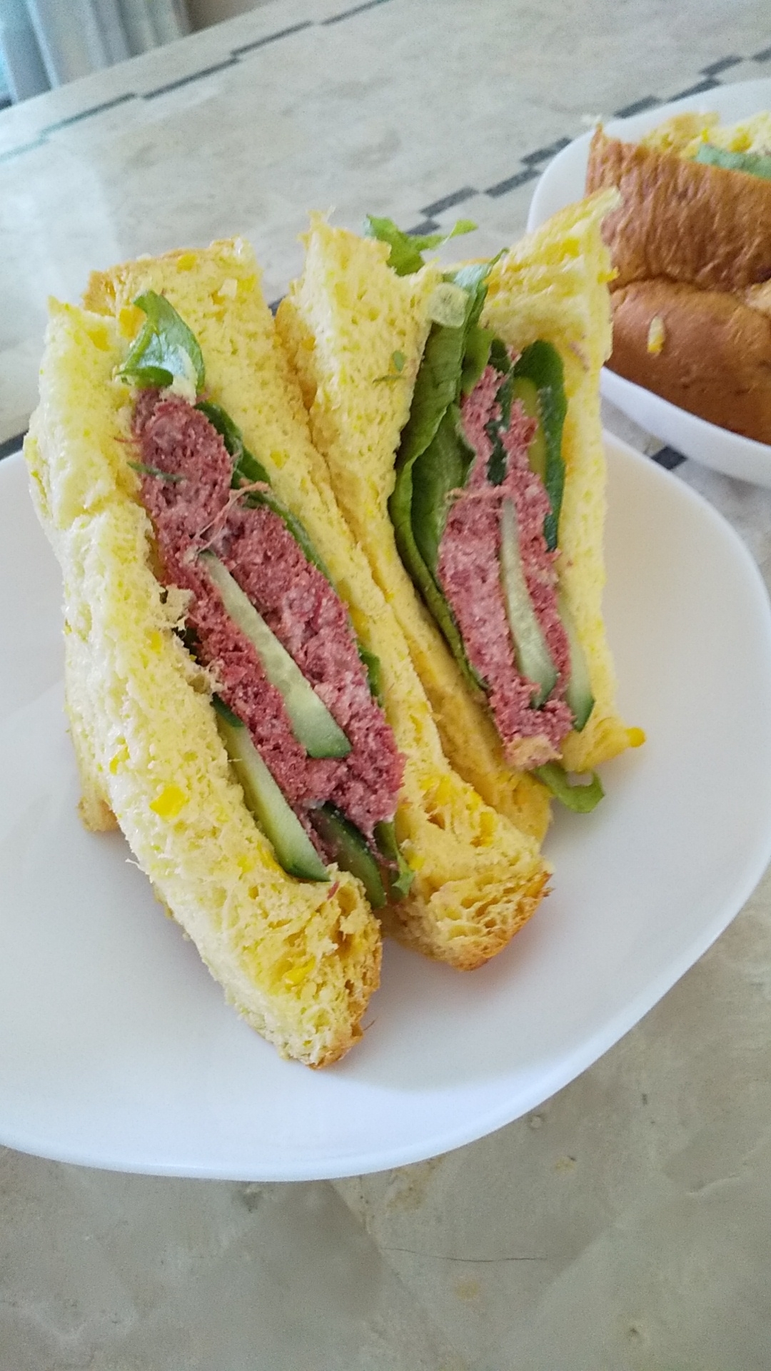 コーンブレッドコンビーフサンド レシピ 作り方 By かずにゃ 楽天レシピ コーンブレッドコンビーフサンド レシピ 作り方 By かずにゃ 楽天レシピ