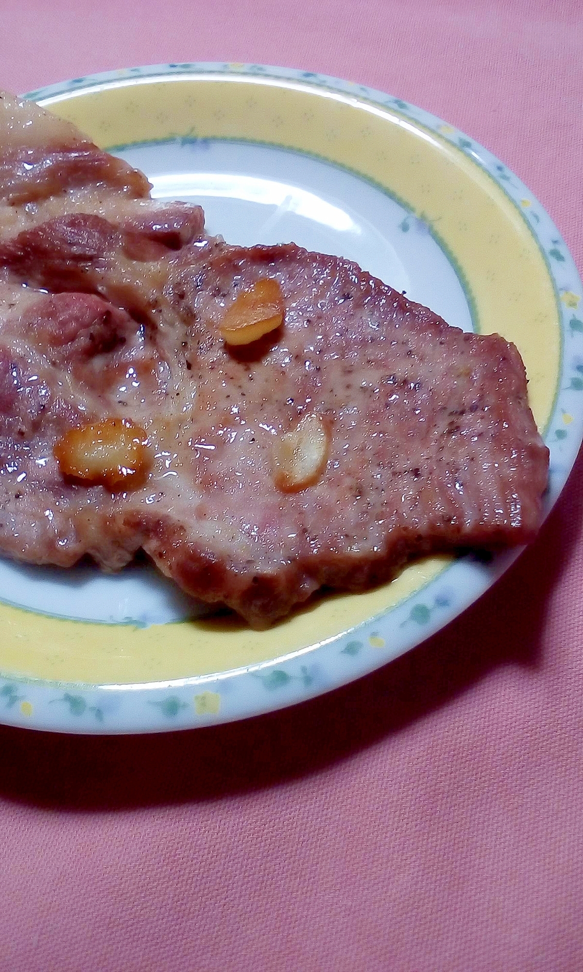 豚肉のガーリックステーキ