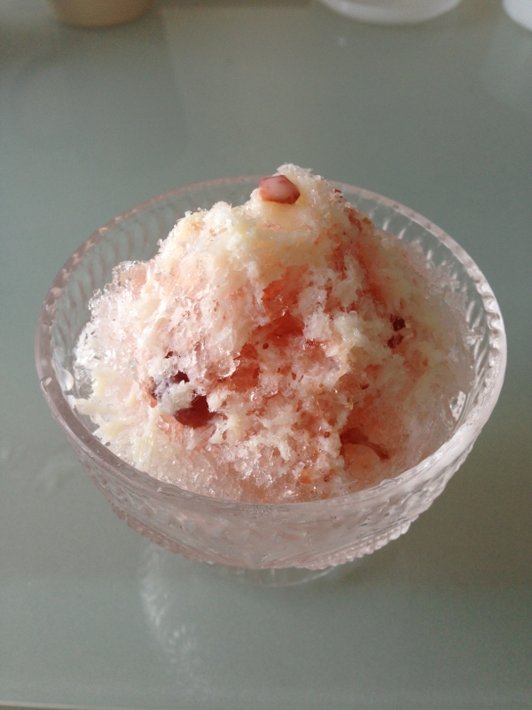 イチゴジャムで簡単！かき氷いちごシロップ！