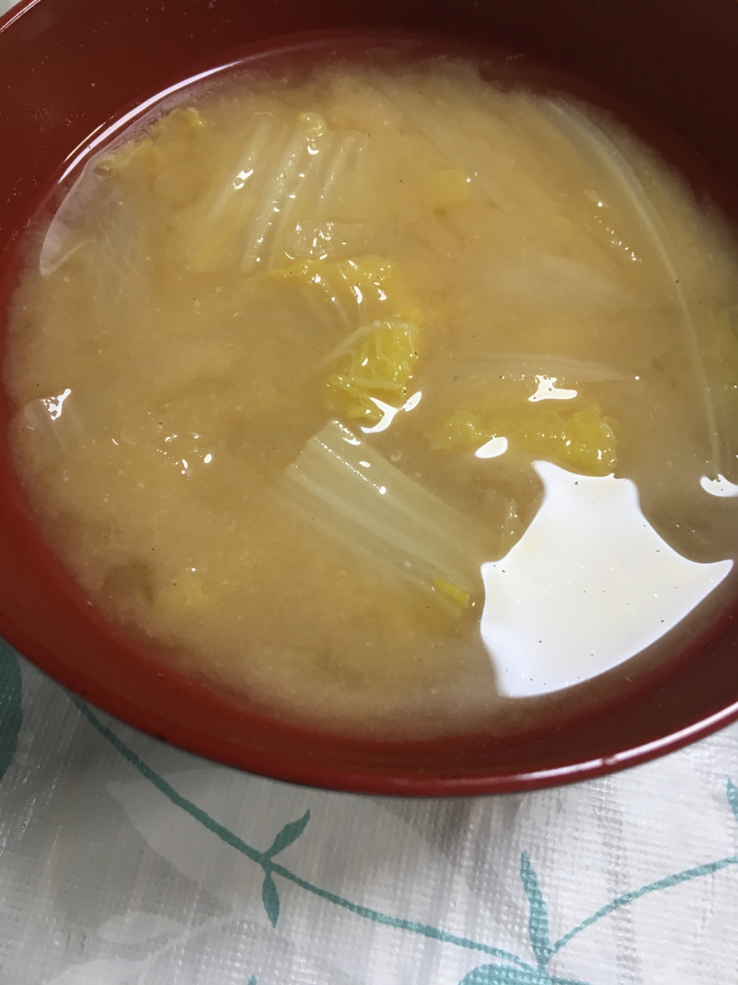 白菜と大根のお味噌汁(*^^*)☆